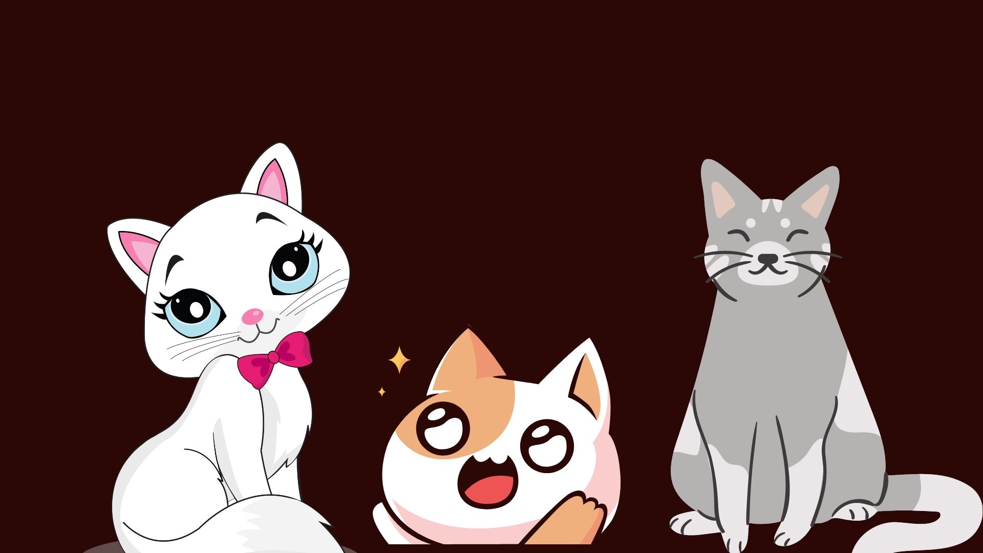 Anime cat desktop wallpaper