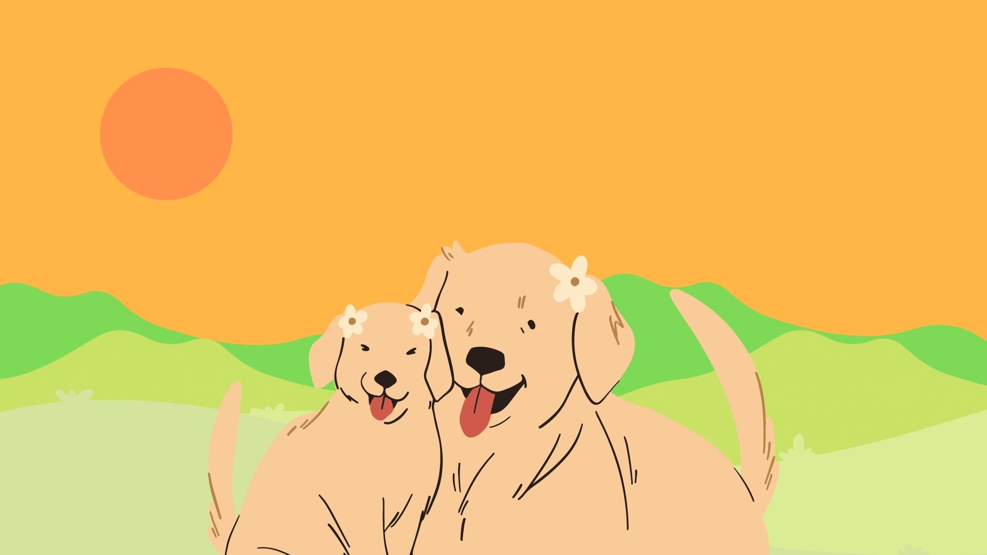 Anime dog desktop wallpaper